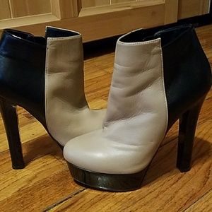 Zanotti Beige & Black booties